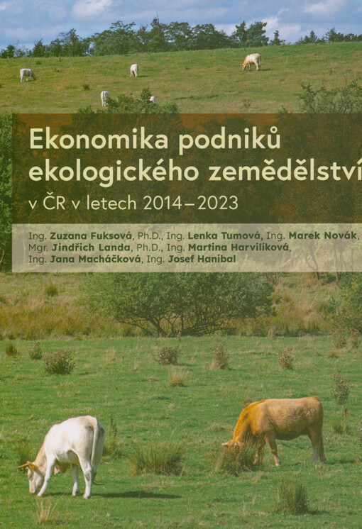 Ekonomika podniků ekologického zemědělství v ČR v letech 2014-2023