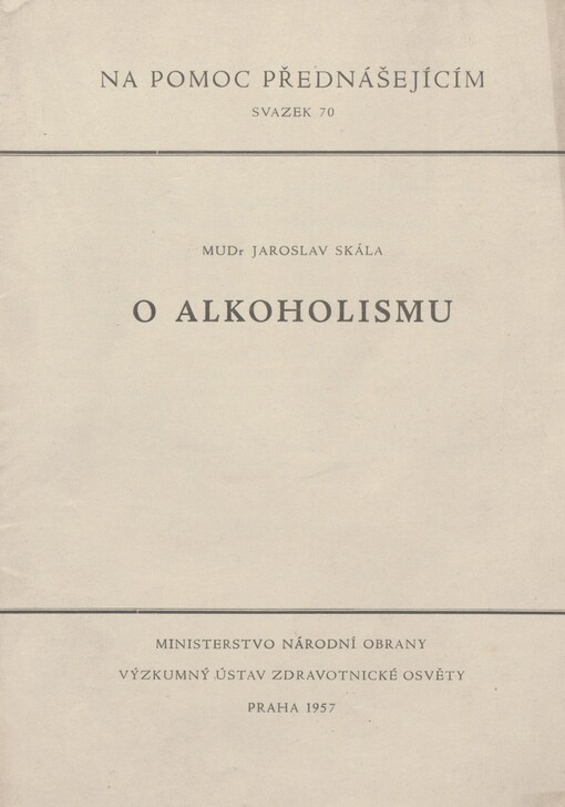 O alkoholismu
