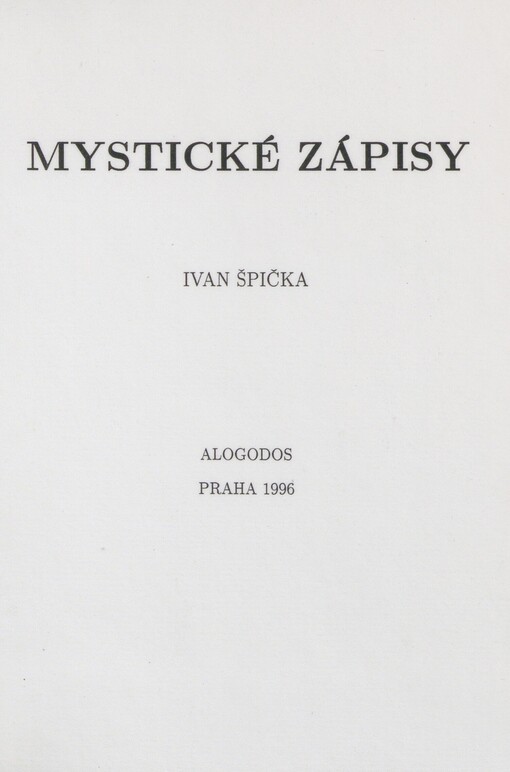 Mystické zápisy