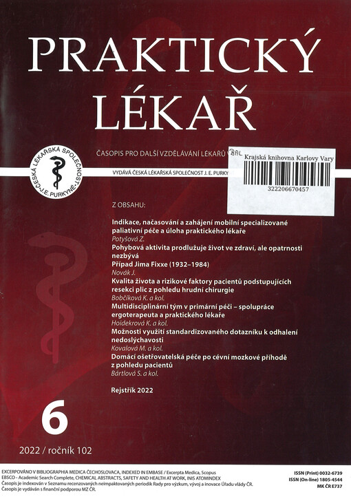 Praktický lékař : časopis pro další vzdělávání lékařů