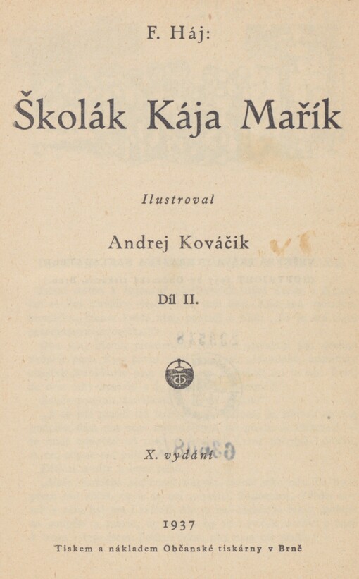 Školák Kája Mařík