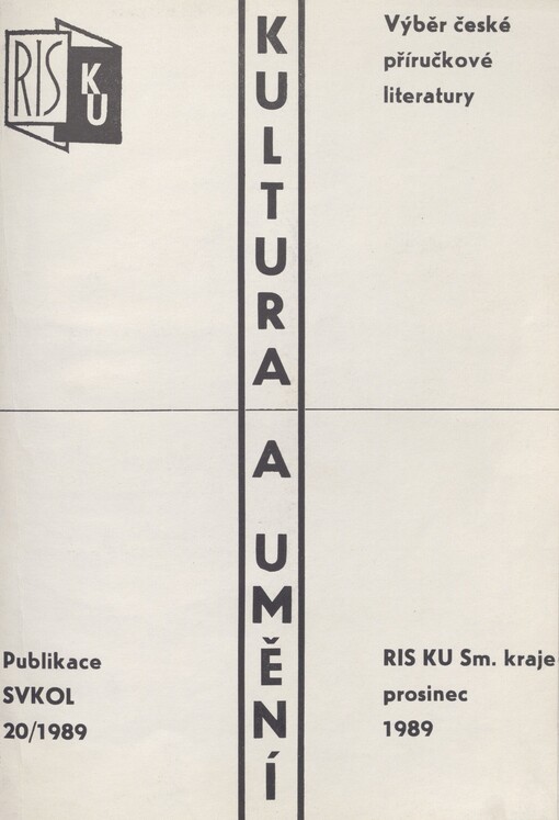 Kultura a umění: výběr české příručkové literatury