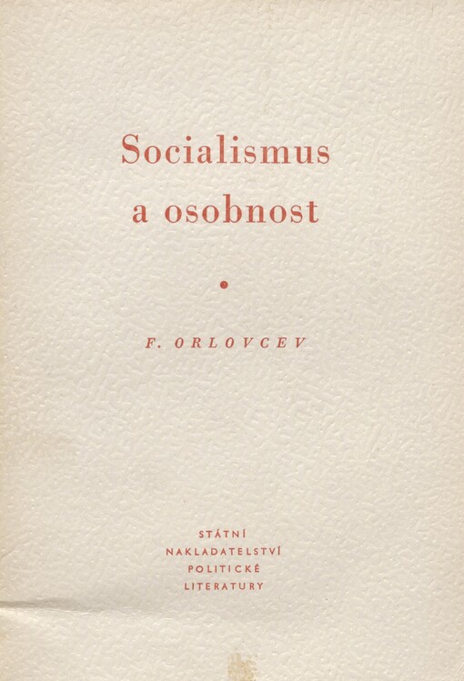 Socialismus a osobnost