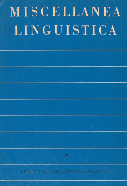 Miscellanea linguistica