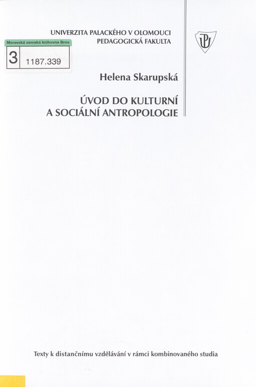Úvod do kulturní a sociální antropologie