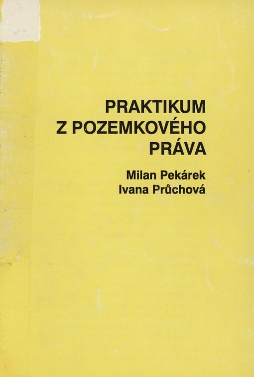 Praktikum z pozemkového práva