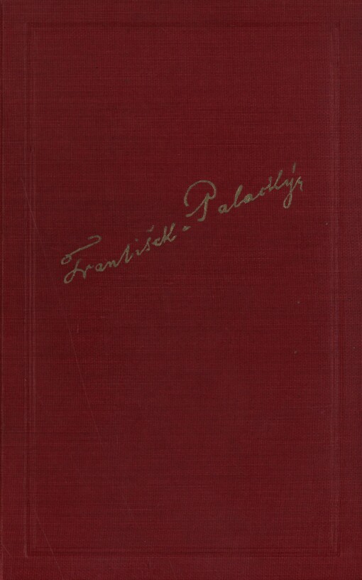 Dějiny národu českého v Čechách a v Moravě