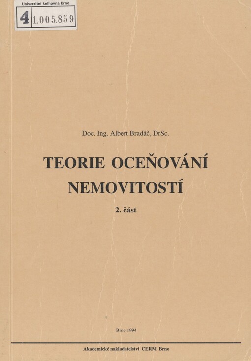Teorie oceňování nemovitostí