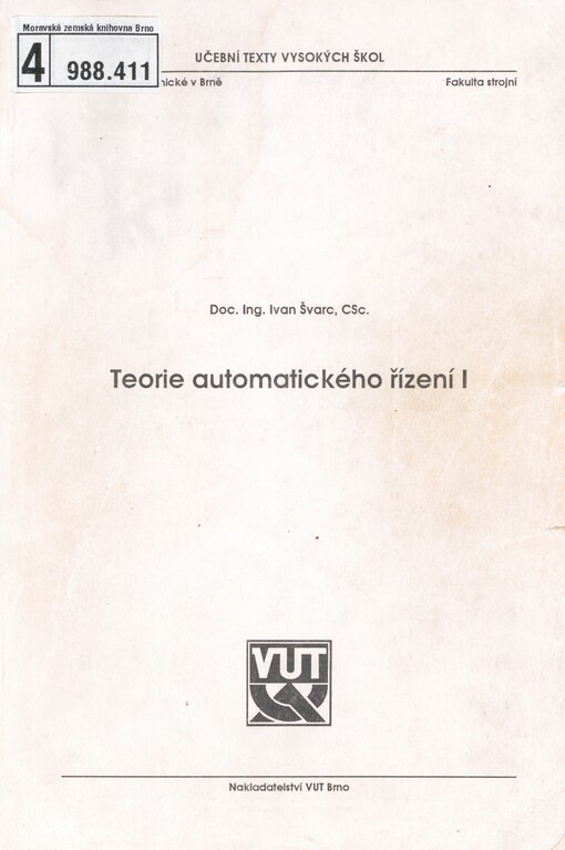 Teorie automatického řízení I