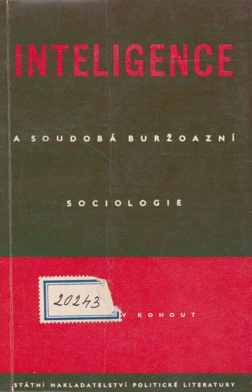 Inteligence a soudobá buržoazní sociologie