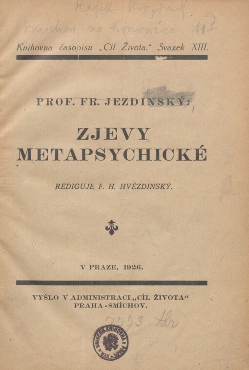 Zjevy metapsychické