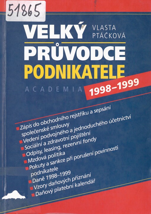 Velký průvodce podnikatele: (1998-1999)