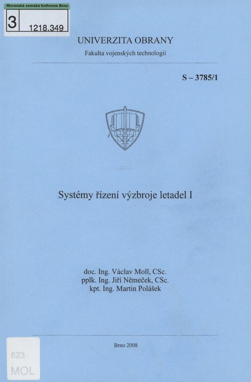 Systémy řízení výzbroje letadel I