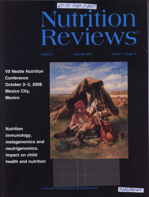 VII Nestle Nutrition Conference : October 2-3, 2008, Mexico City, Mexico : Nutrition immunology, metagenomics and neutrigenomics. Impact on child health and nutrítion