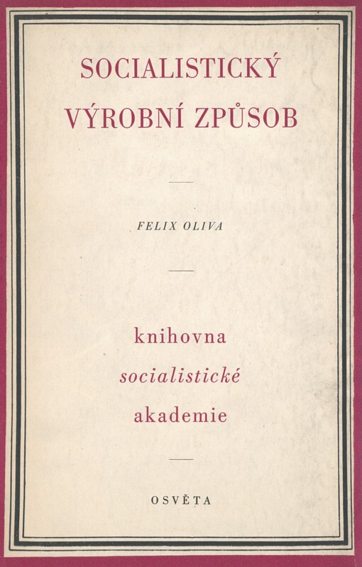 Socialistický výrobní způsob