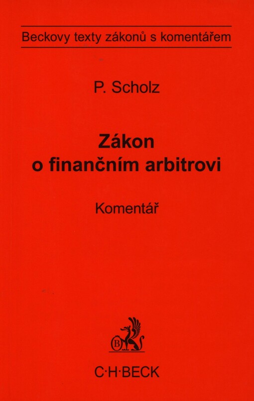 Zákon o finančním arbitrovi: komentář