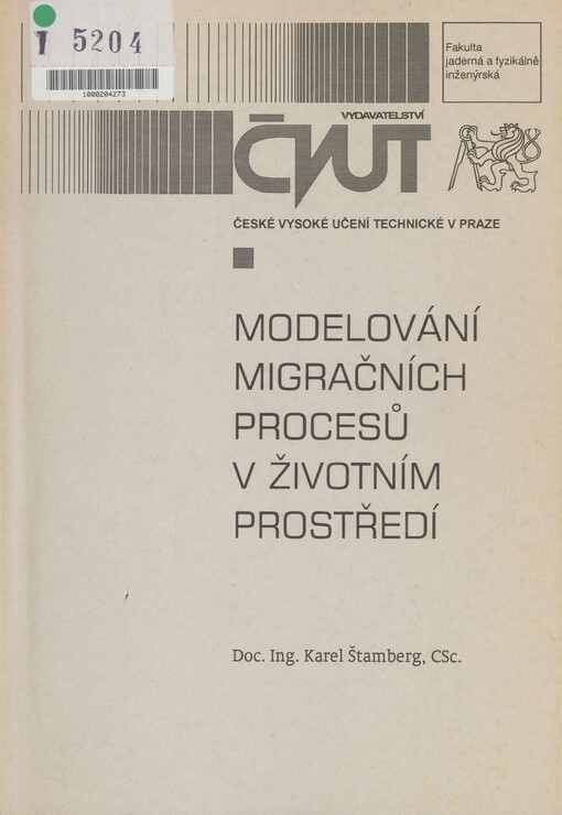 Modelování migračních procesů v životním prostředí