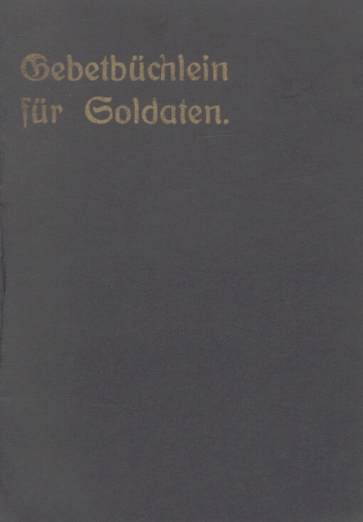 Gebetbüchlein für katholische Soldaten