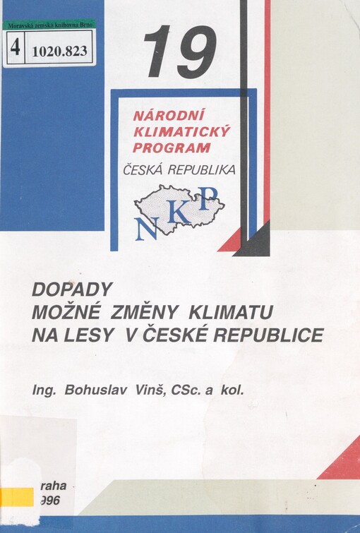 Dopady možné změny klimatu na hydrologii a vodní zdroje v České republice: územní studie změny klimatu pro Českou republiku, Element 2