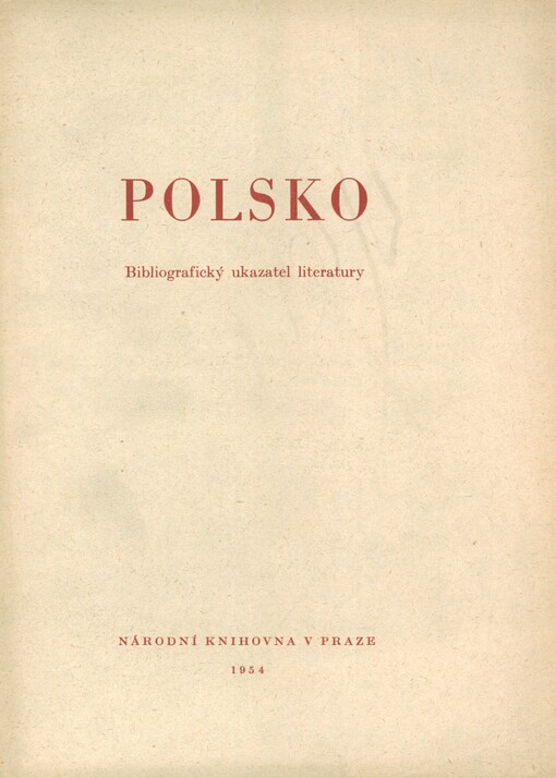 Polsko: bibliografický ukazatel literatury
