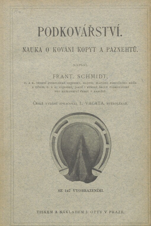 Podkovářství: nauka o kování kopyt a paznehtů