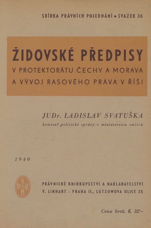 Židovské předpisy v Protektorátu Čechy a Morava a vývoj rasového práva v Říši