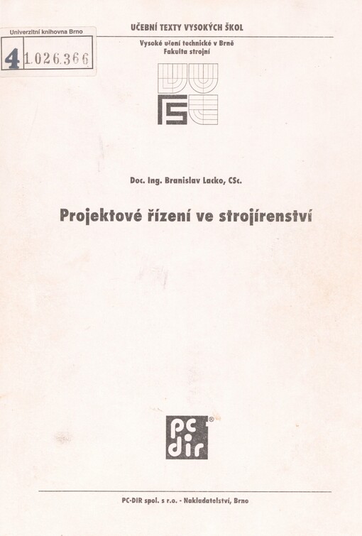 Projektové řízení ve strojírenství