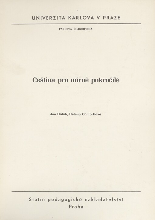 Čeština pro mírně pokročilé