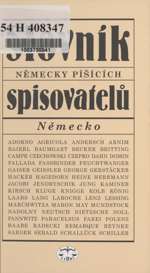 Slovník německy píšících spisovatelů. Německo