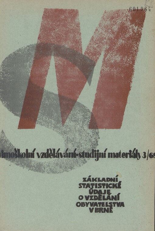 Základní statistické údaje o brněnském obyvatelstvu, jeho vzdělání a profesích