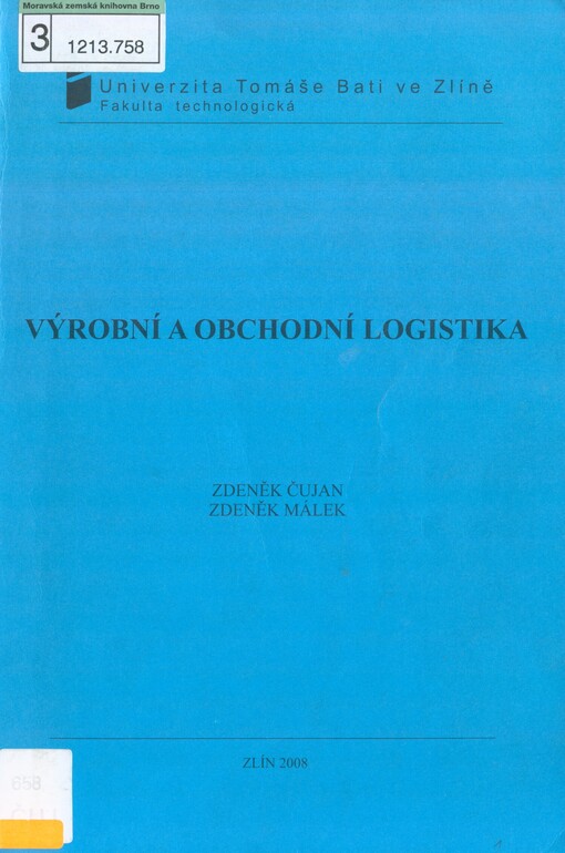 Výrobní a obchodní logistika