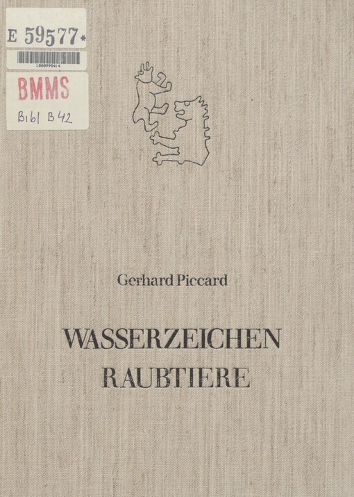 Wasserzeichen Vierfüßler. Teil 2. Raubtiere
