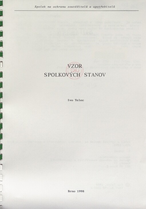 Vzor spolkových stanov