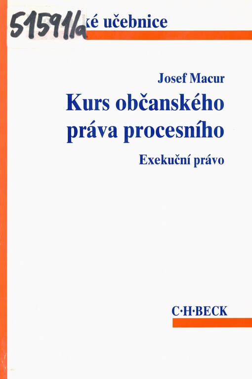 Kurs občanského práva procesního. Exekuční právo