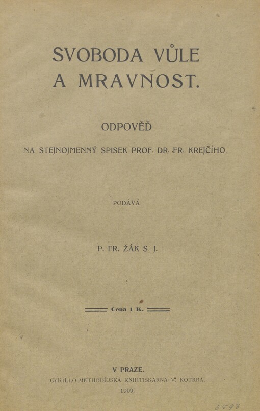 Svoboda vůle a mravnost
