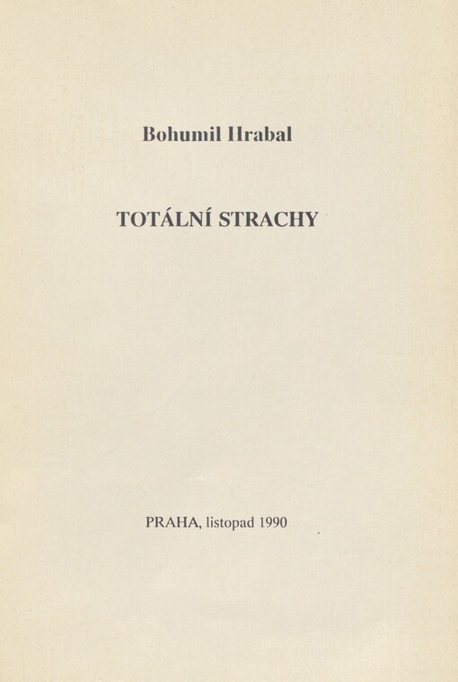 Totální strachy