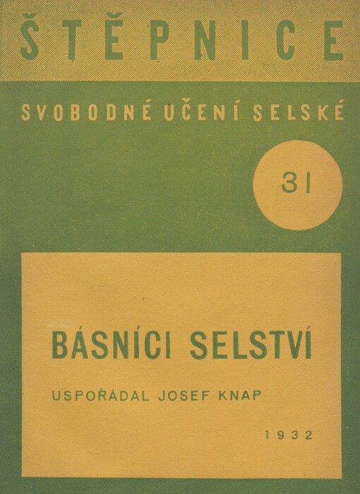 Básníci selství: studie o ruralismu u nás