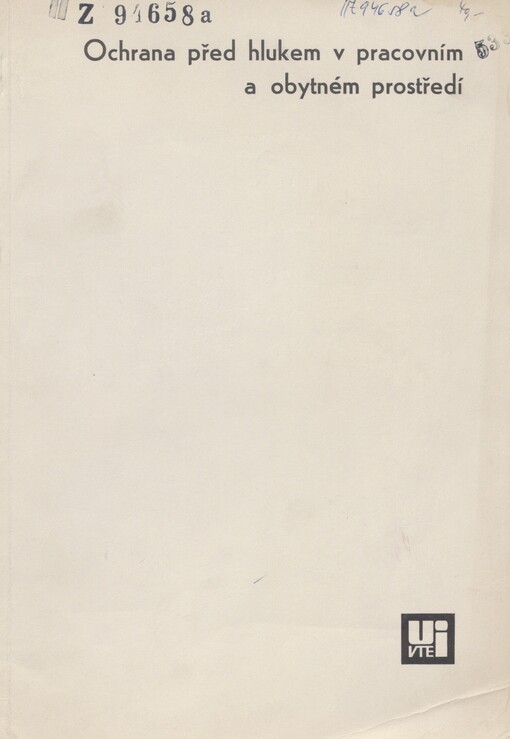 Ochrana před hlukem v pracovním a obytném prostředí