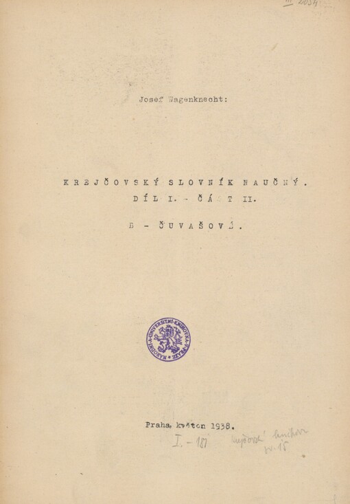 Krejčovský slovník naučný. Díl 1, část 2. B-Čuvašové