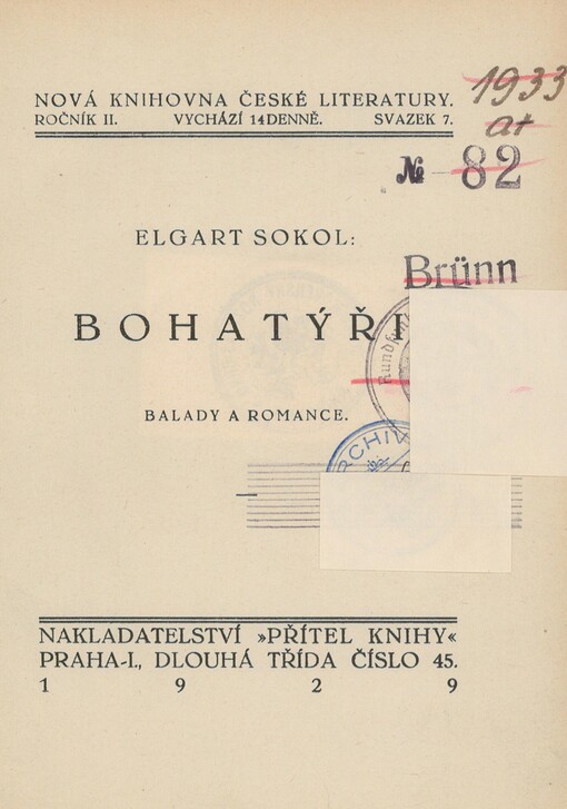 Bohatýři: balady a romance