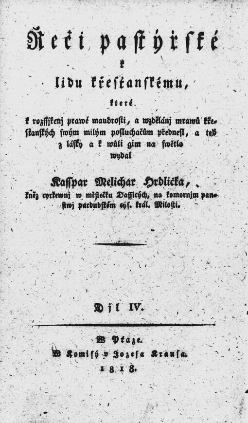 Řeči pastýřské k lidu křesťanskému