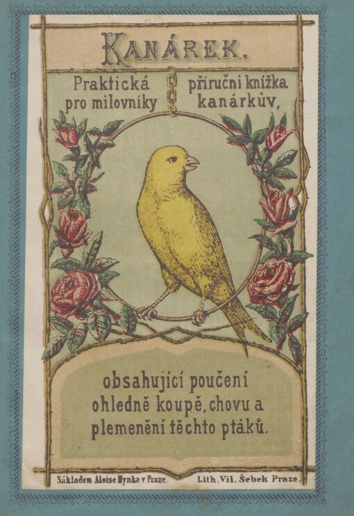 Kanárek: praktická příruční knížka pro milovníky kanárků, obsahující poučení ohledně koupě, chovu a plemenění těchto ptáků, ošetřování jich v čas nemoci a j