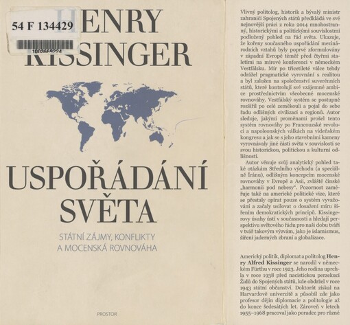 Uspořádání světa: státní zájmy, konflikty a mocenská rovnováha