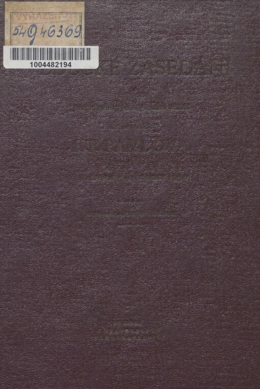 Vědecké zasedání věnované problémům fysiologického učení akademika I.P. Pavlova 28. června - 4. července 1950: [Sborník] : Stenografický záznam