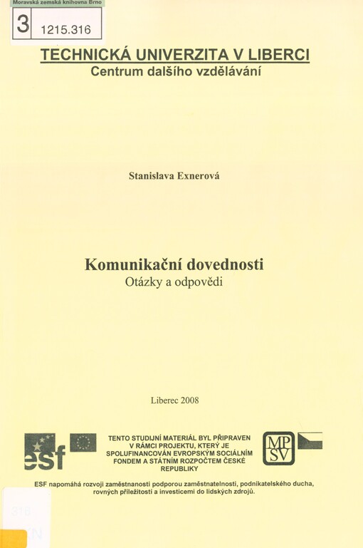 Komunikační dovednosti: otázky a odpovědi