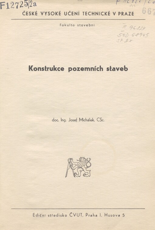 Konstrukce pozemních staveb