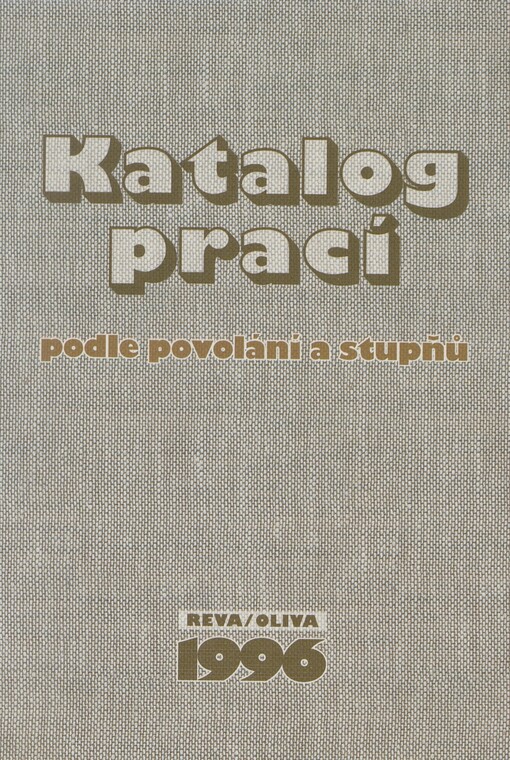 Katalog prací podle povolání a stupňů