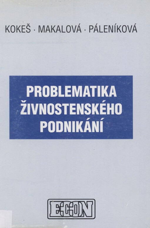 Problematika živnostenského podnikání