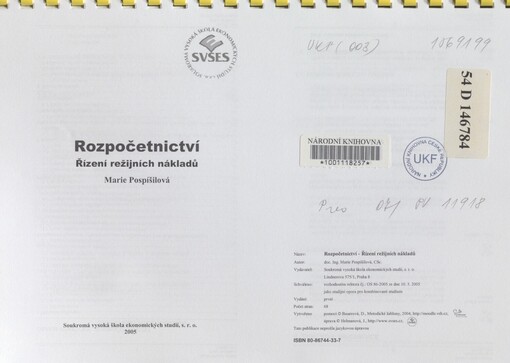 Rozpočetnictví: řízení režijních nákladů