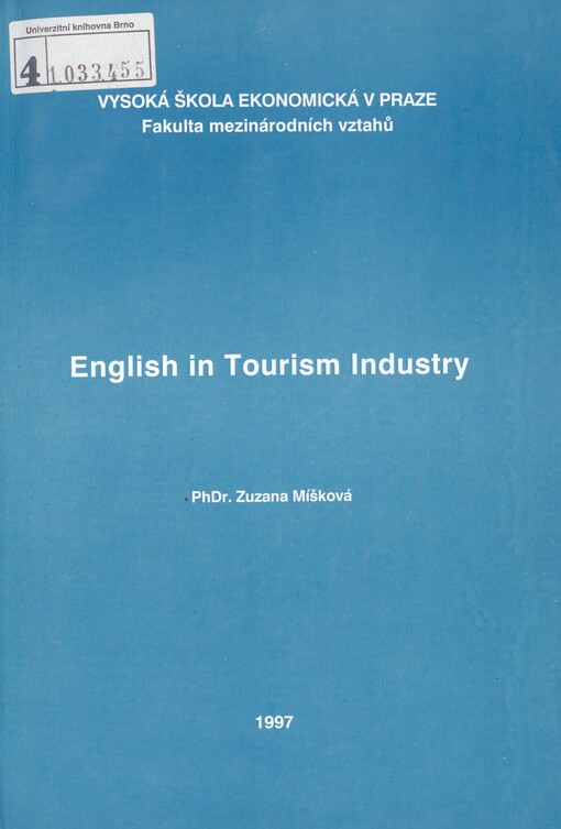 English in tourism industry